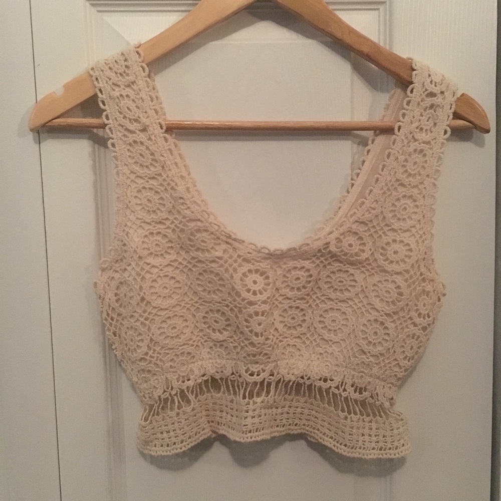 Crochet Cropped Top Kimchi Blue